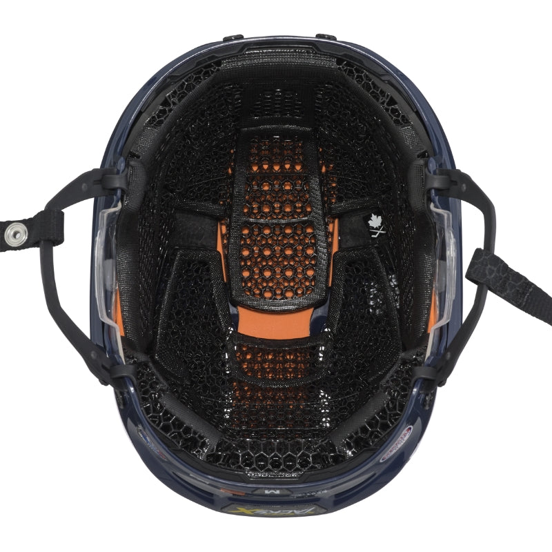 CCM Hockey Protective Gear CCM Super Tacks X Hockey Helmet Senior 2021 Navy Inside