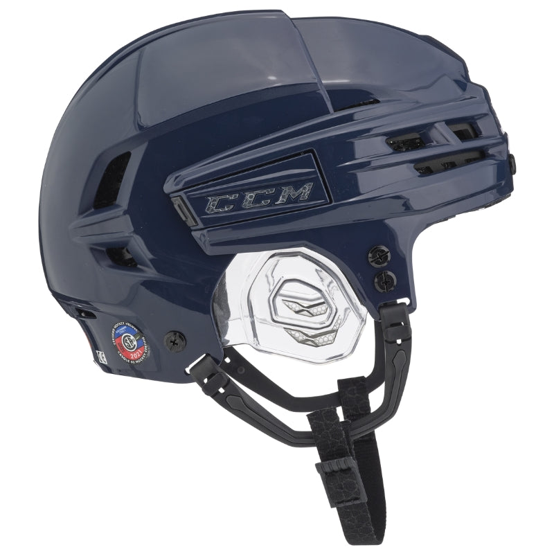 CCM Hockey Protective Gear CCM Super Tacks X Hockey Helmet Senior 2021 Navy Side
