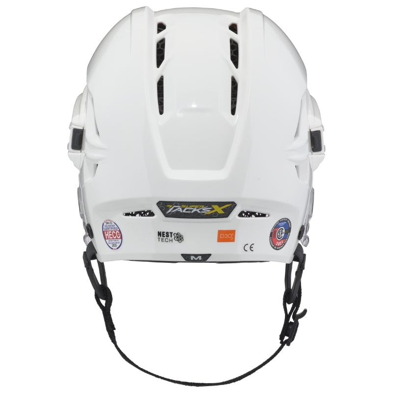 CCM Hockey Protective Gear CCM Super Tacks X Hockey Helmet Senior 2021 White Back