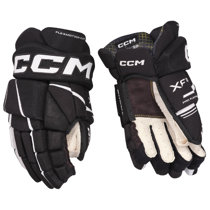 CCM Hockey Protective Gear CCM Tacks XF 80 Hockey Gloves Junior 2024 Black White