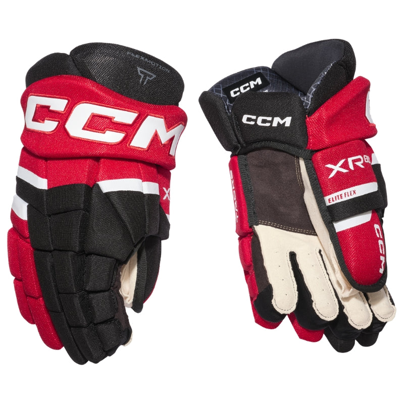 CCM Hockey Protective Gear CCM Tacks XR 80 Hockey Gloves Junior 2026 Black Red White