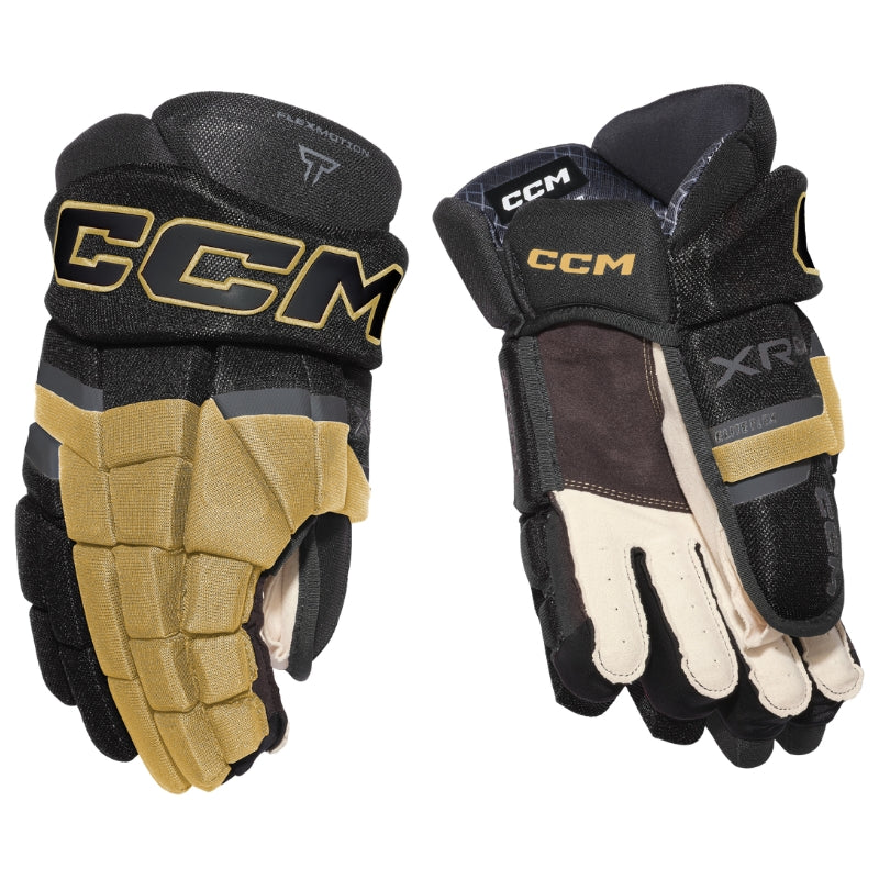 CCM Hockey Protective Gear CCM Tacks XR 80 Hockey Gloves Senior 2026 Black Gold