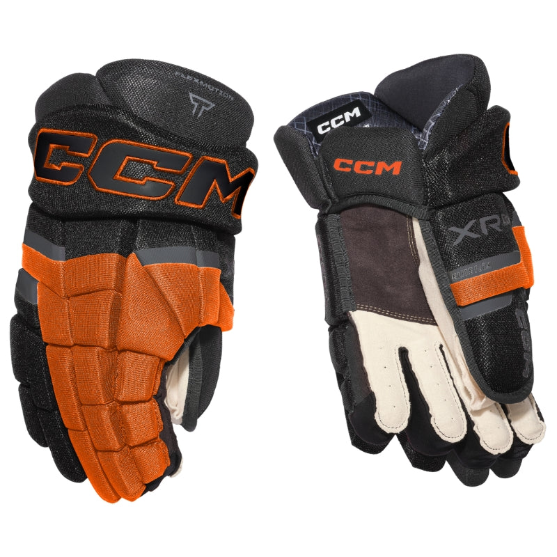 CCM Hockey Protective Gear CCM Tacks XR 80 Hockey Gloves Senior 2026 Black Orange