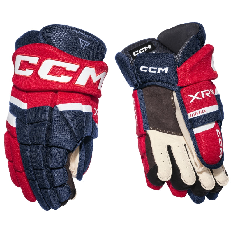CCM Hockey Protective Gear CCM Tacks XR 80 Hockey Gloves Senior 2026 Navy Red White