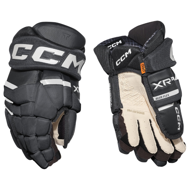 CCM Hockey Protective Gear CCM Tacks XR Pro Hockey Gloves Junior 2026 Black White