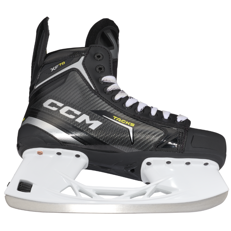 CCM Hockey Skates CCM Tacks XF 70 Intermediate (2024) Black Gray bottom side facing right