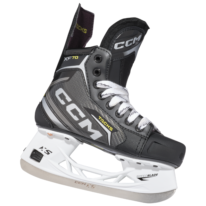 CCM Hockey Skates CCM Tacks XF 70 Junior (2024) Black side facing lower-right