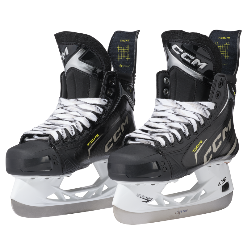 CCM Hockey Skates CCM Tacks XF 80 Senior (2024) Black front side of both skates facing left
