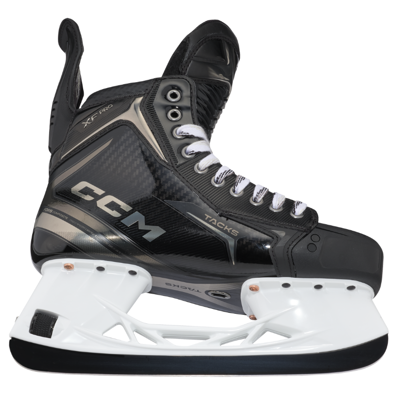 CCM Hockey Skates CCM Tacks XF Pro Intermediate (2024) Black Gray bottom side facing right