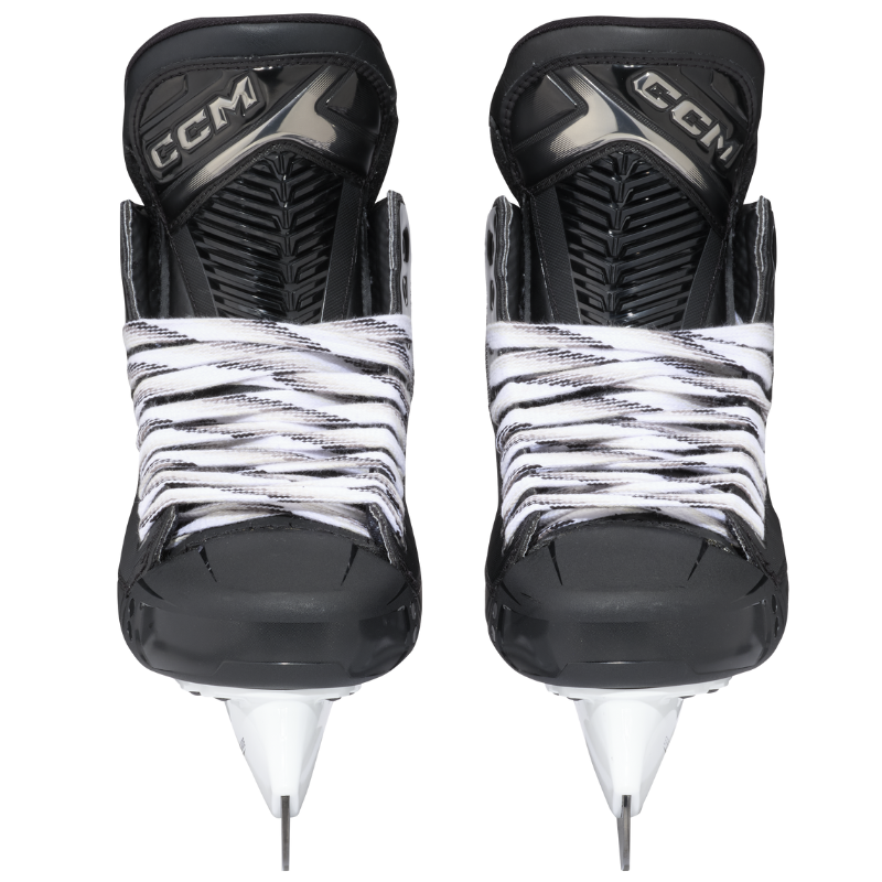 CCM Hockey Skates CCM Tacks XF Pro Intermediate (2024) Black Gray front of both skates