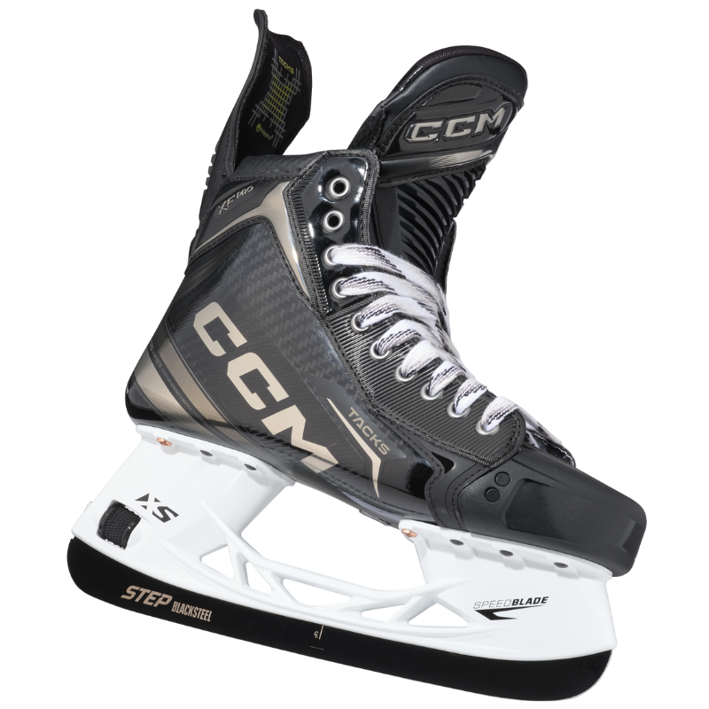 CCM Hockey Skates CCM Tacks XF Pro Intermediate (2024) Black Gray side facing lower-right