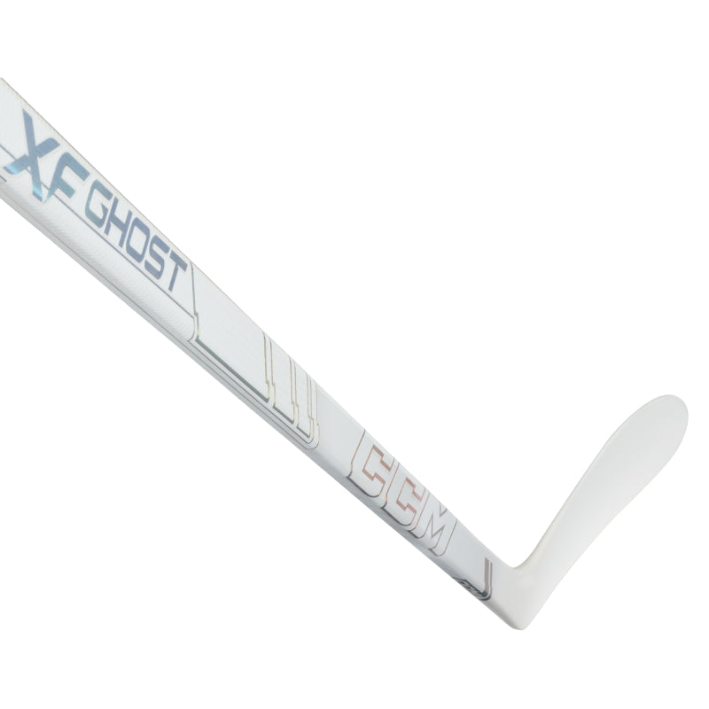 CCM Hockey Sticks CCM Tacks XF Ghost White Hockey Stick Junior Flex 40 50