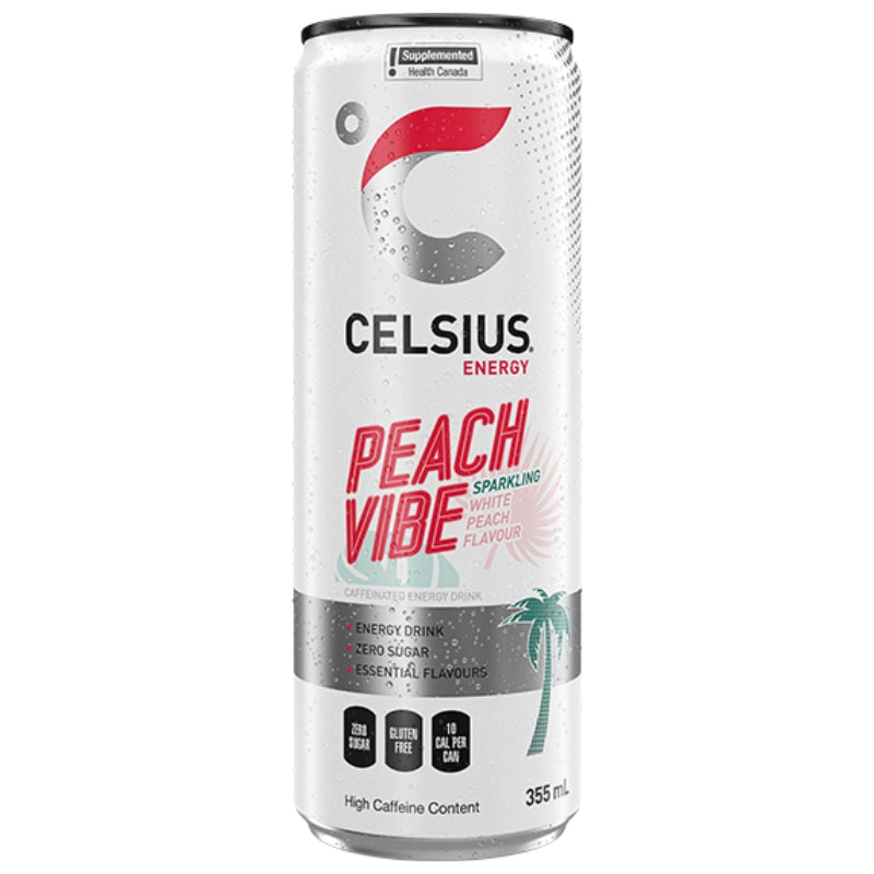Celsius Sports Drinks Celsius Energy Drink 355ml Peach Vibe