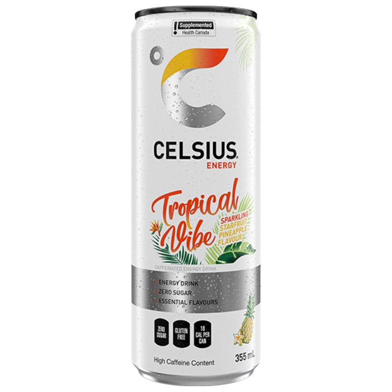 Celsius Sports Drinks Celsius Energy Drink 355ml Tropical Vibe