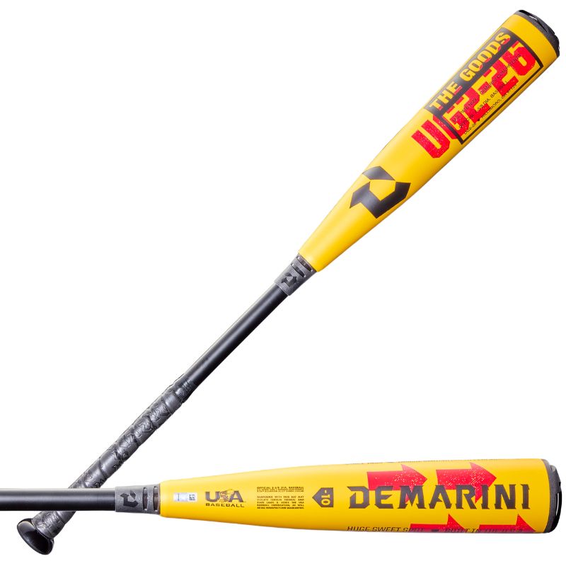 DeMarini Baseball Bats DeMarini The Goods (-10) USA (2026) Youth Yellow/Black/Red 30-31-inch 20-21oz WBD2601010
