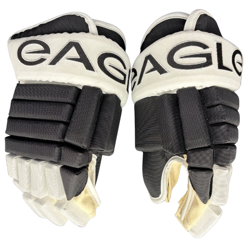 Eagle Hockey Protective Gear Eagle Aero Custom Pro Player Hockey Gloves Black White