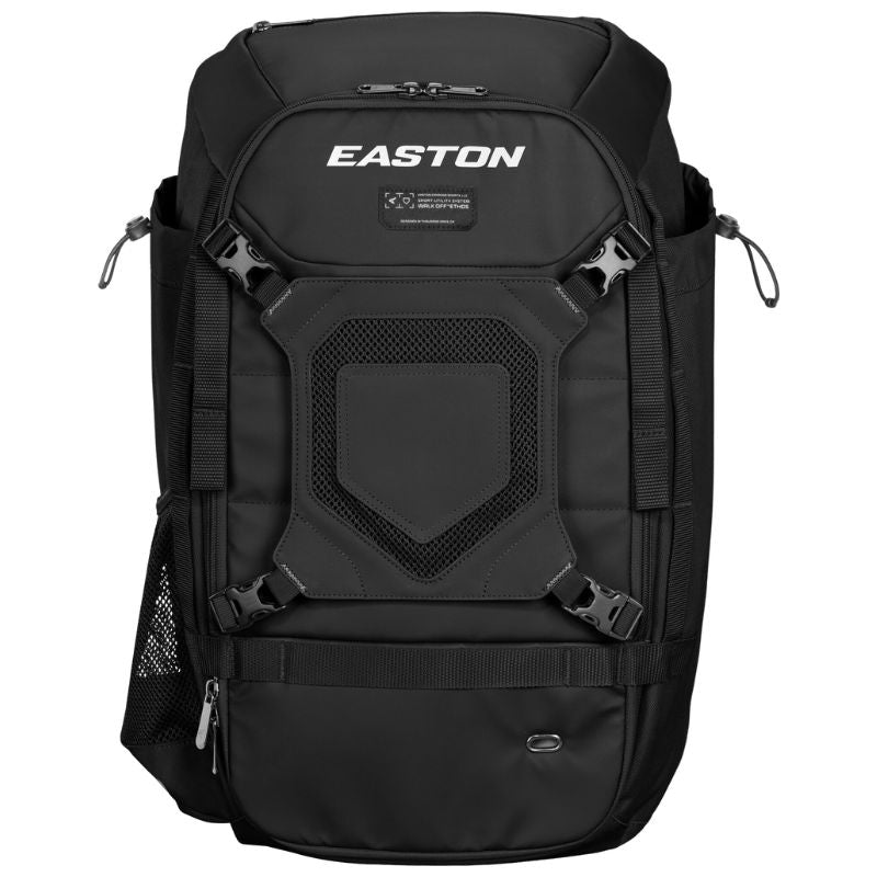 Easton Baseball Backpacks Easton Walk-Off Ethos WOETHOSBP Black Charcoal Columbia Blue Red Royal Pink/Navy/Mint (front)