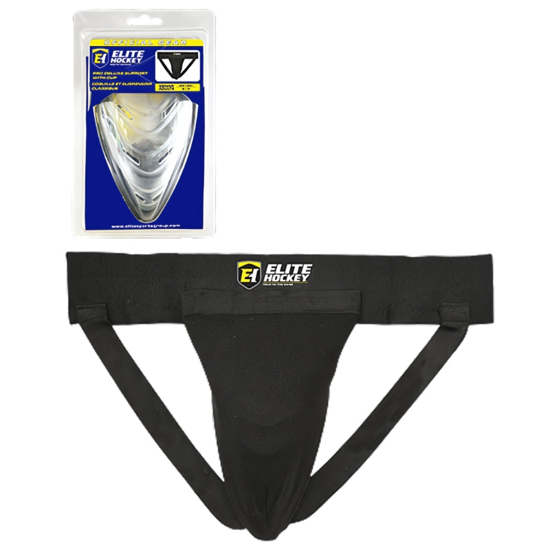 Elite Hockey Protective Gear Elite Hockey Pro Deluxe Support Jock With Cup Junior
