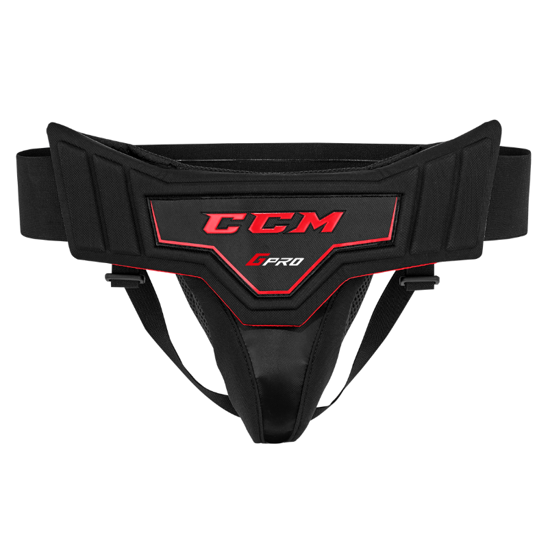 CCM PRO Goalie Jock Senior black/red front