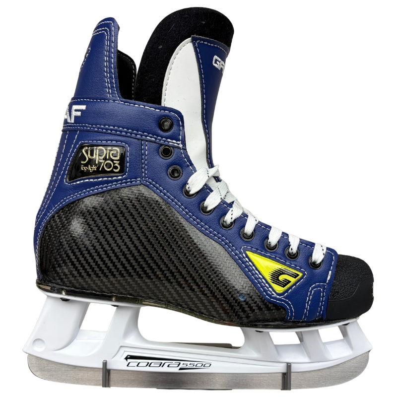 GRAF Hockey Skates GRAF G703 Pro Hockey Skates Custom All Blue