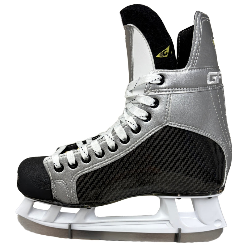 GRAF Hockey Skates GRAF G703 Pro Hockey Skates Custom Silver White Size 8 9