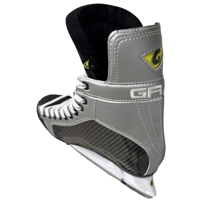 GRAF Hockey Skates GRAF G703 Pro Hockey Skates Custom Silver White Width Regular