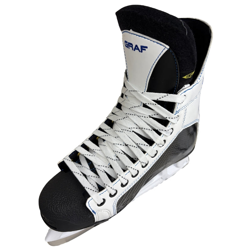 GRAF Hockey Skates GRAF G703 Pro Hockey Skates Custom White Blue G703-CUSTOM