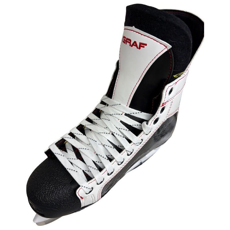 GRAF Hockey Skates GRAF G703 Pro Hockey Skates Custom White Red G703-CUSTOM
