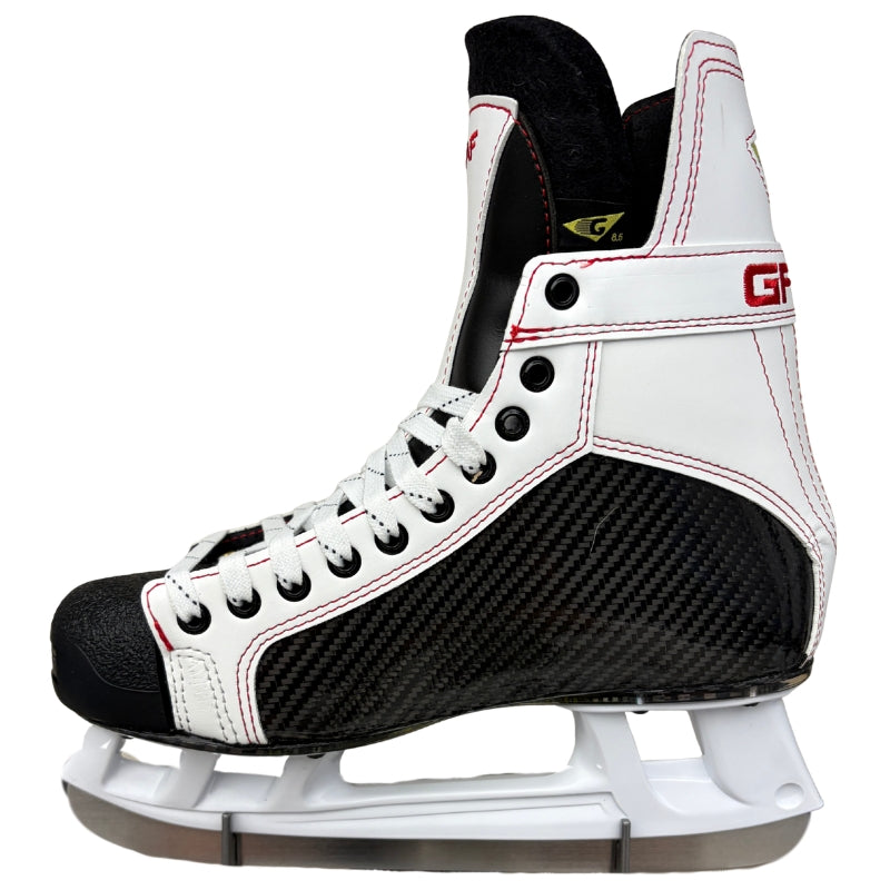 GRAF Hockey Skates GRAF G703 Pro Hockey Skates Custom White Red Size 8.5