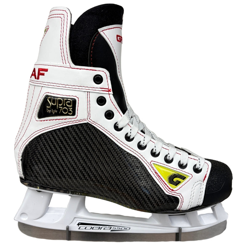 GRAF Hockey Skates GRAF G703 Pro Hockey Skates Custom White Red
