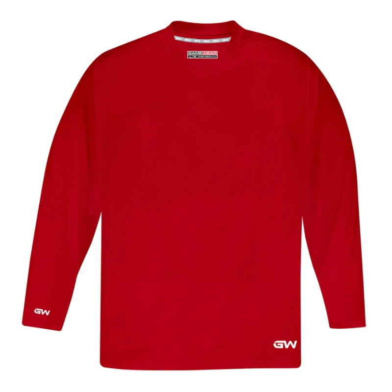 Gamewear Sports Uniforms Gamewear GW5500 Prolite Series Hockey Practice Jersey Senior Red