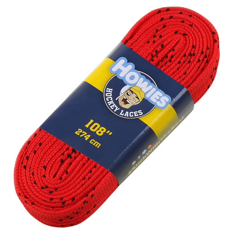 Howies Hockey Skate Accessories Howies Cloth Hockey Skate Laces Red