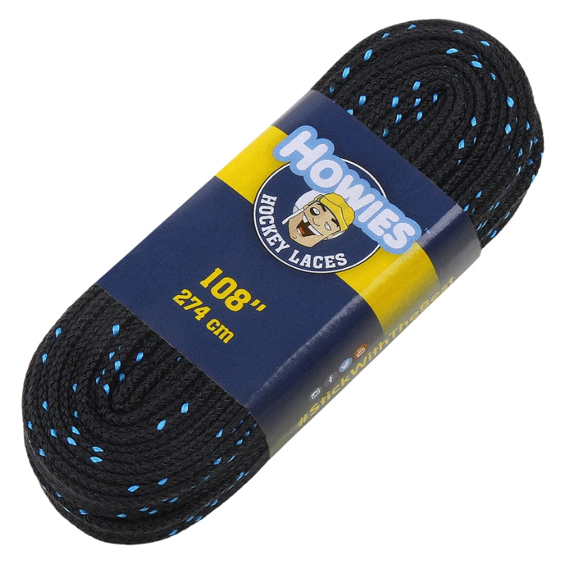Howies Skate Accessories Howies Cloth Hockey Skate Laces Black 72" 84" 96" 108" 120"