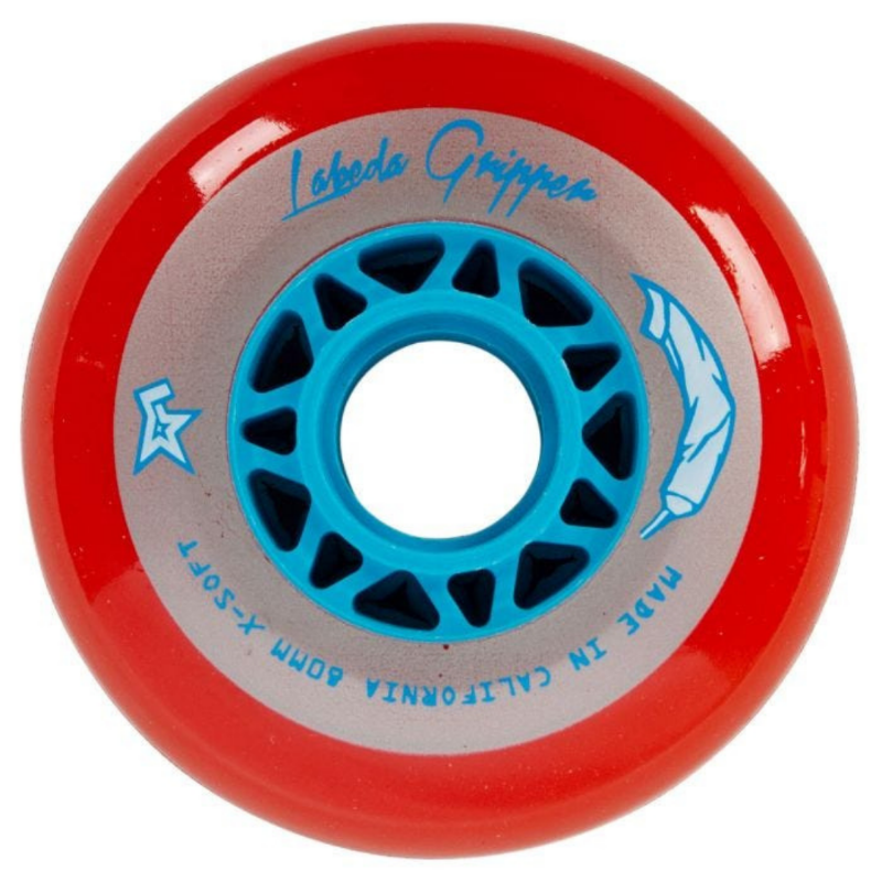 Labeda Inline Skate Wheels Labeda Gripper X-Soft Wheel Red