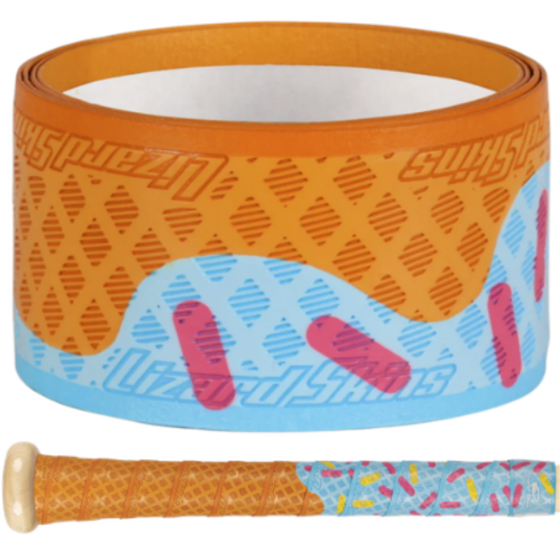 Lizard Skins Baseball and Softball Accessories Lizard Skins DSP Ultra Outburst Bat Grip Blue Scoop (Orange/Sky Blue/Pink/Yellow) DSPUBB-OUTBURST