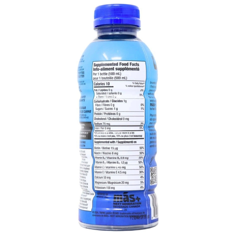 Mas+ By Messi Sports Drinks Mas+ By Messi Positive Hydration Drink Berry Copa Crush Nutrition Facts