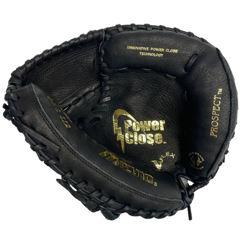 Mizuno Baseball Catcher's Mitt Mizuno Prospect 31.5" Youth black front (palm) pointing up