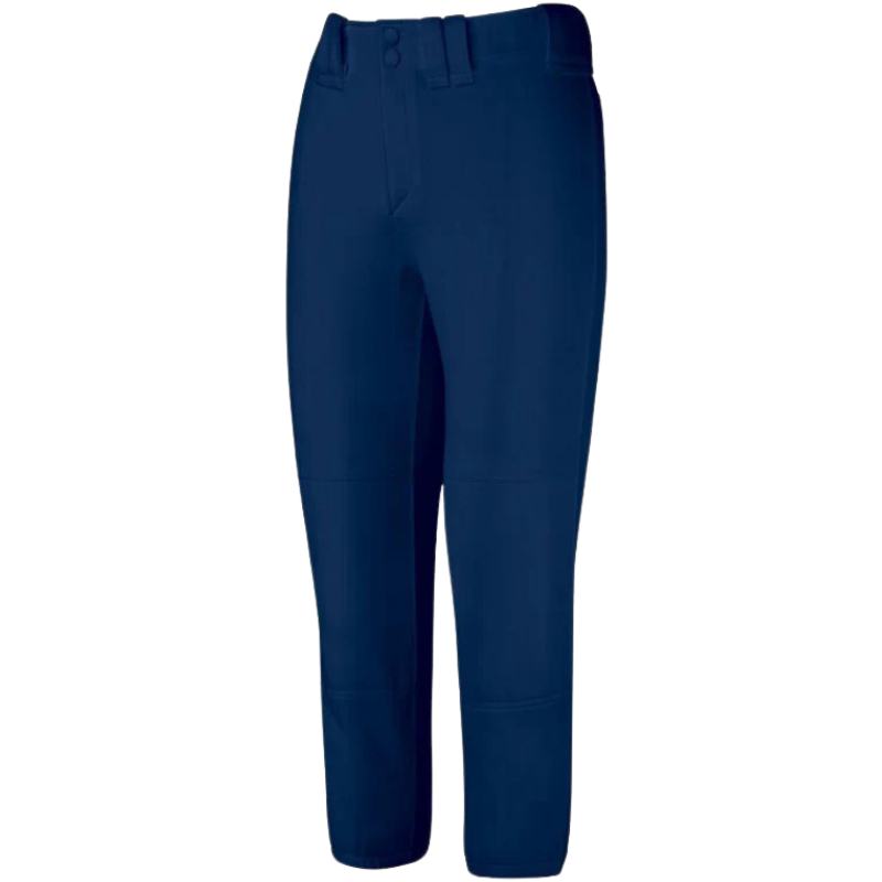 Mizuno Baseball Pants Mizuno Belted Softball Women's navy side front facing left
