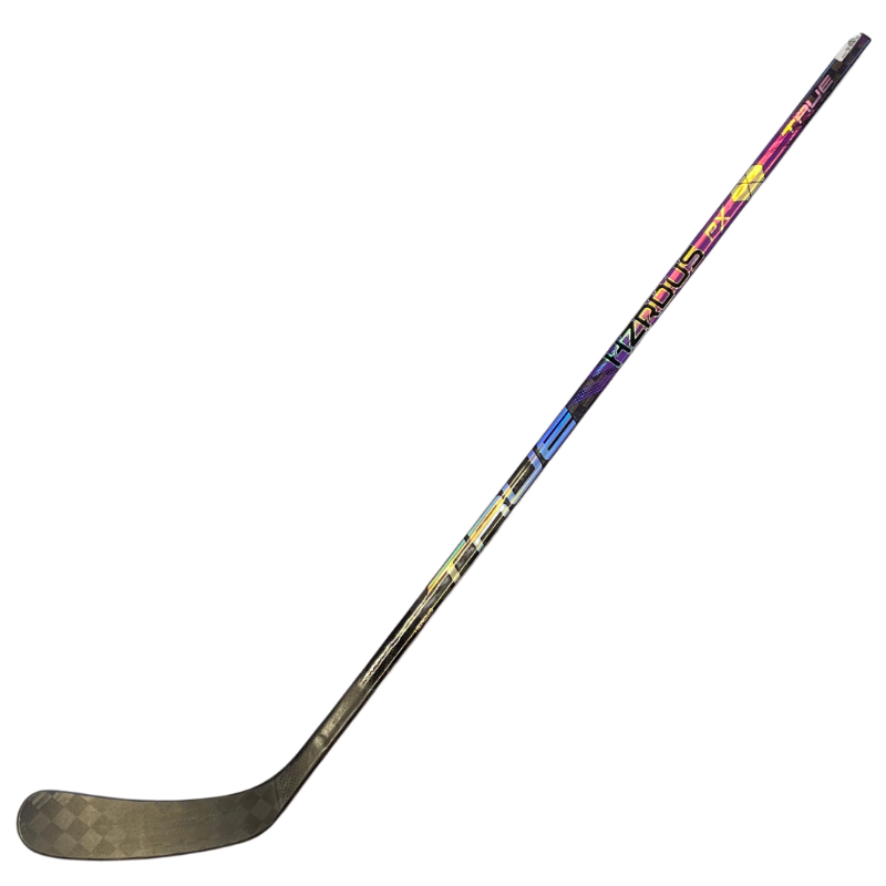 True HZRDUS PX Pro Stock Hockey Stick SC BERN Offner Yannic 61" side diagonal with blade pointing left