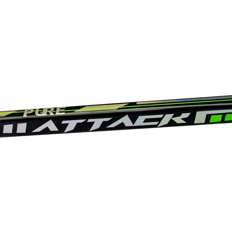 Pure Sports Ringette Sticks Pure Sports Attack 40 Flex 46 inch Ringette Stick Junior Black Green