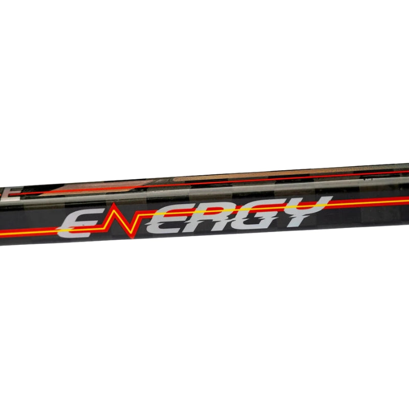 Pure Sports Ringette Sticks Pure Sports Energy 40 Flex 51 inch Ringette Stick Intermediate Black Red
