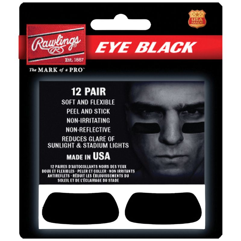 Rawlings Baseball Accessories Rawlings Eye Black Stickers (Pack of 12) EB12