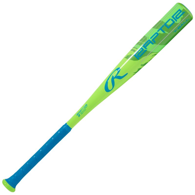 Rawlings Baseball Bats Rawlings Raptor 2 1/4-inch (-12) T-Ball (2026) Youth 24-26" 12-14oz Neon Green/Blue RTB6R12