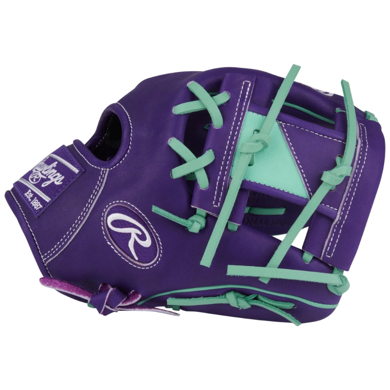 Rawlings Baseball Gloves Rawlings 11.5" Infield HOH PROR204-2XPU-RHT Purple/Mint