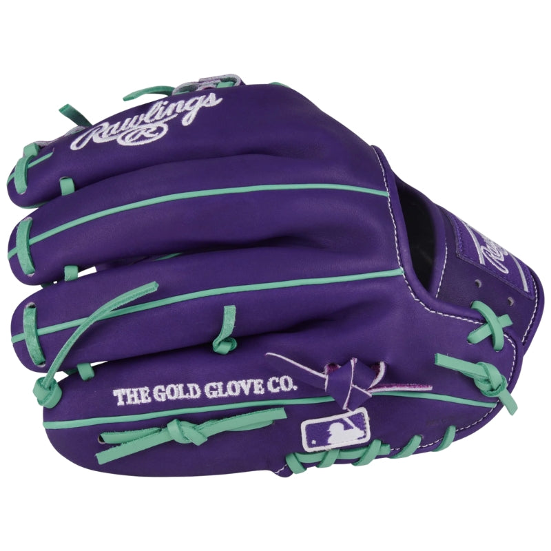 Rawlings Baseball Gloves Rawlings 11.5" Infield PROR204-2XPU-RHT Purple/Mint