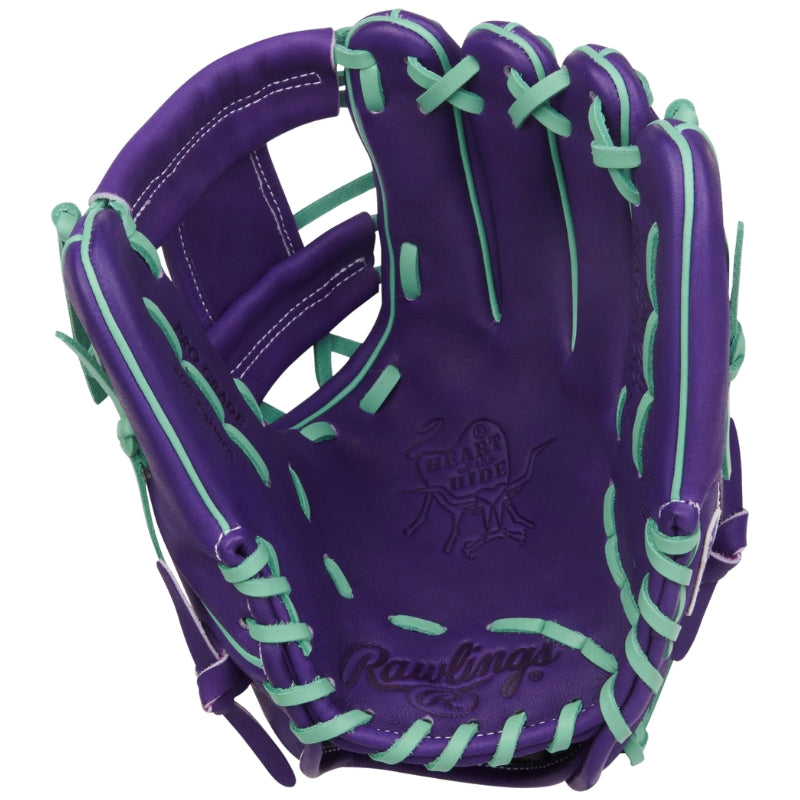 Rawlings Baseball Gloves Rawlings Heart of the Hide 11.5" Infield PROR204-2XPU-RHT Purple/Mint