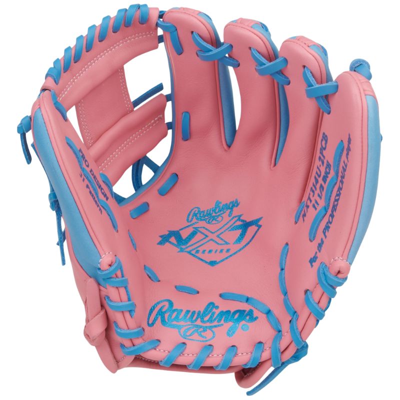 Rawlings Baseball Gloves Rawlings NXT Series 11.5" Infield Youth Pink/Columbia Blue Right-hand throw NXT314U-2PCB