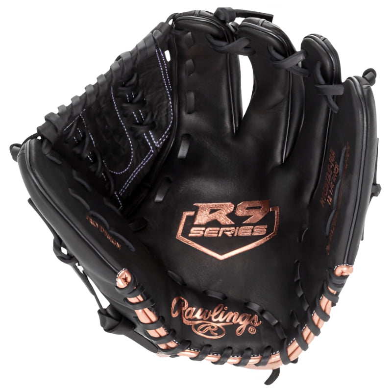 Rawlings Baseball Gloves Rawlings R9 Series 12.5" Fastpitch Softball Glove Adult Black
