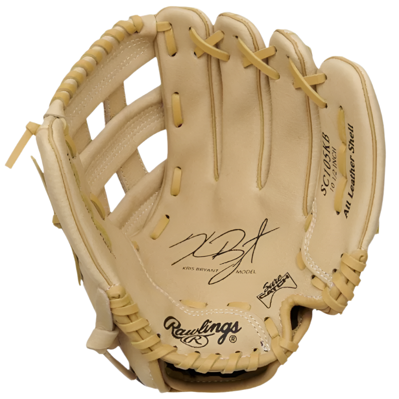 Rawlings Baseball Gloves Rawlings Sure Catch 10.5 inch Kris Bryant Baseball Glove Youth Beige