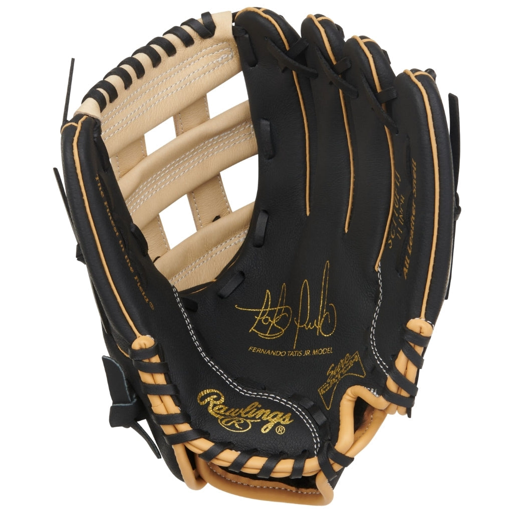 Rawlings Baseball Gloves Rawlings Sure Catch 11 inch Fernando Tatis Jr Signature Baseball Glove Youth 2026 Black Beige